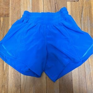 Lululemon blue hotty hot shorts